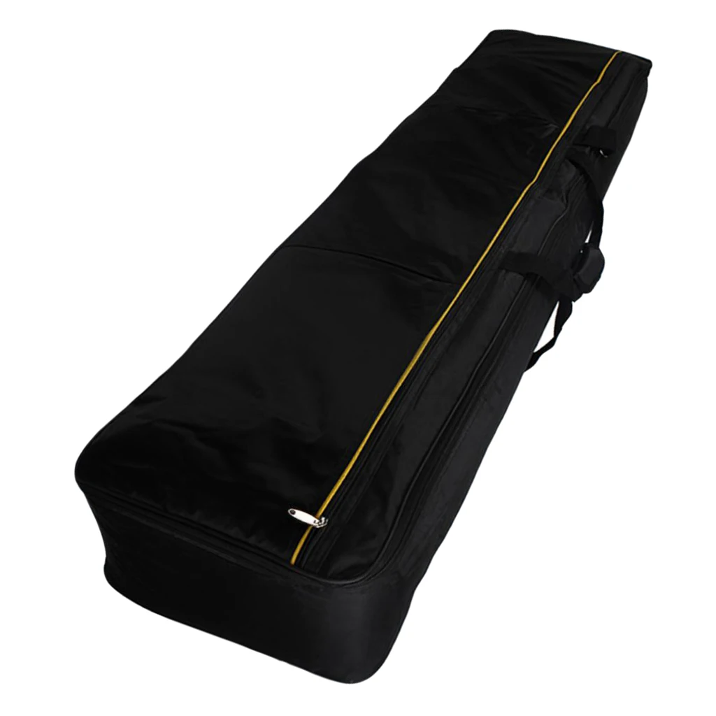 

88-Key Keyboard Electric Piano Organ Gig Bag Soft Case Durable Zipper Black Adjustable Shoulder Strap