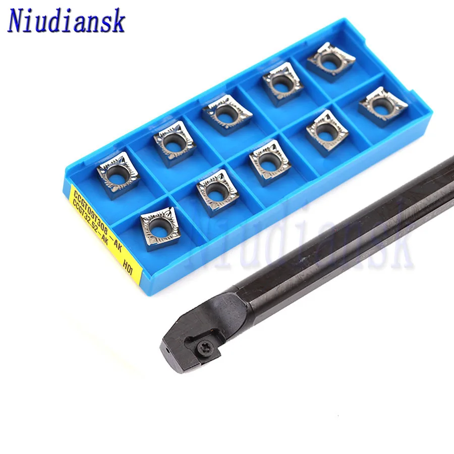 

S12M S16Q-SCZCR09 Internal Turning Tool Arbor S20R-SCZCR09 S25S-SCZCR09 SCZCL 10pcs CCMT09T3 Carbide Inserts CNC Lathe Tool Suit