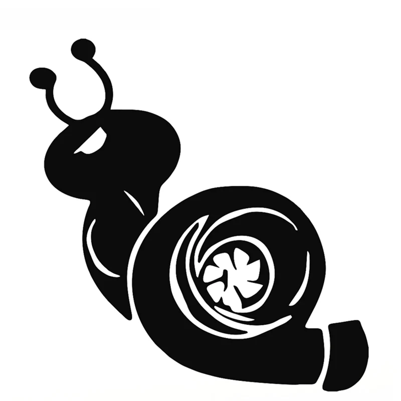 Забавная Автомобильная наклейка SZWL Snail Turbo водонепроницаемая Солнцезащитная