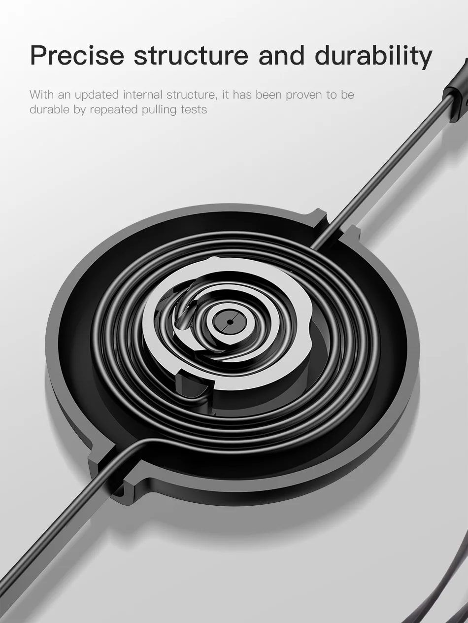Baseus câble Micro USB/type-c rétractable 3 en 1 pour recharge rapide multiple-7