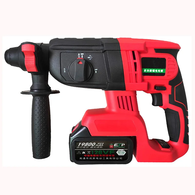 Brushless Cordless Hammer Impact Drill Lithium Battery Multifunction Radio Drilling Electric Power Tools Industrial Grade | Инструменты