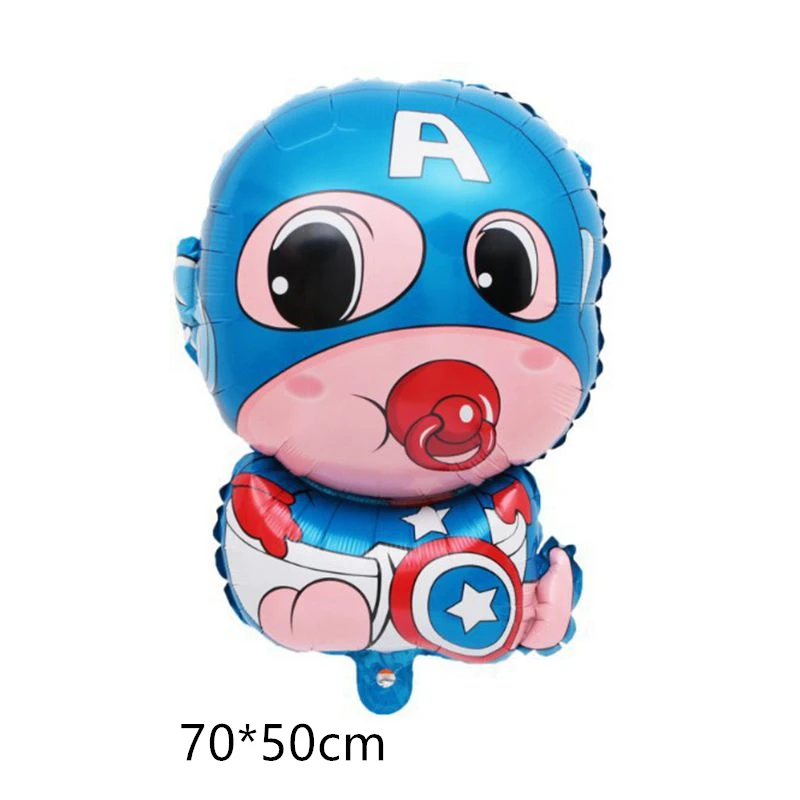 Balloons 1pcs Вечерние воздушные шары Бэтмена, Человека-паука, Железного человека, Халка, воздушные шары супергероя, Супермена, Детские воздушные шары с днем рождения - Цвет: Balloons 1pcs