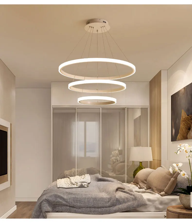 D50/60/80/100/120cm LED crystal Living room ceiling lamp bedroom household light 