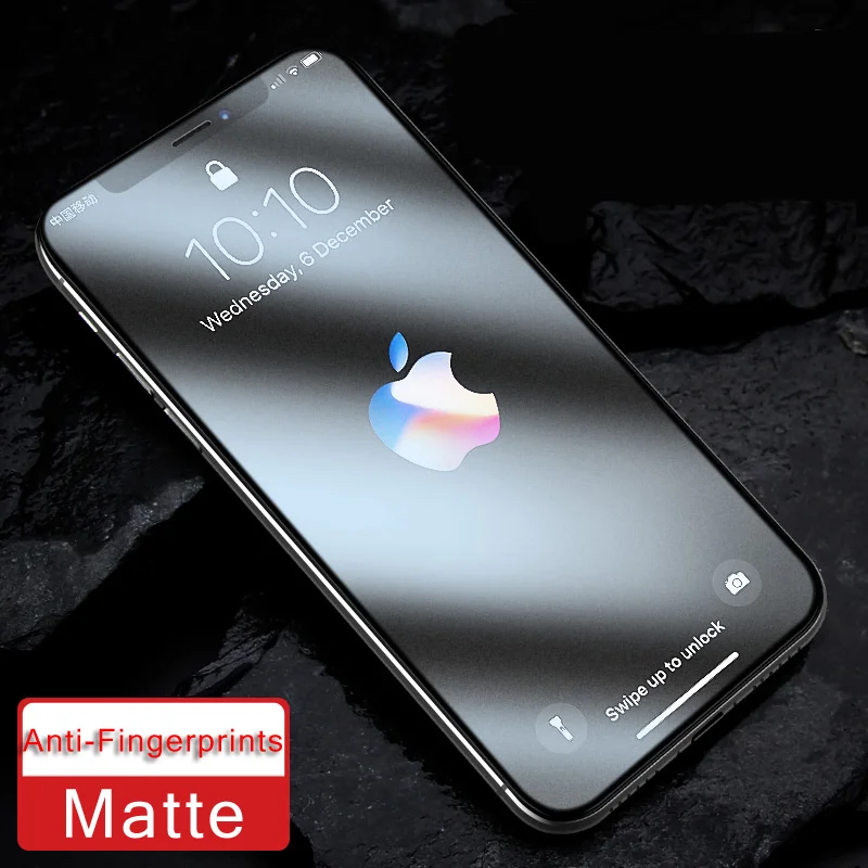 Матовое закаленное стекло для iphone 11 Pro Max XS Max XR X 8 7 Plus 9H Защита экрана для iphone 7 8 11 защитное стекло
