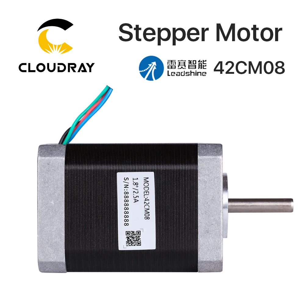 Stepper Motor Leadshine Nema 17 Stepper Motor (42CM08) 60mm 0.8N.m 2.5A 4-lead For 3D printer CNC Engraving Milling Machine