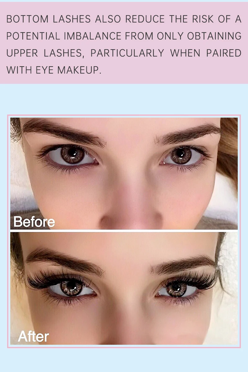 Description Picture 6 of itemYelix Bottom Lash Extensions Lower Eyelash 6/7/8mm Short Eyelash Extensions Under Eyelash Extensions Eyebrow Lashes Makeup
