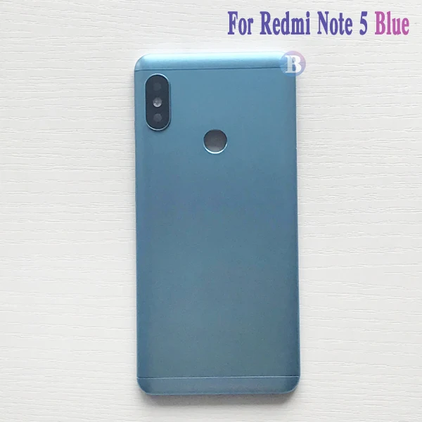 Высокое качество задняя крышка для Xiaomi Redmi Note 5/Note 5 Pro корпус крышка батареи дверь задняя крышка Шасси рамка - Цвет: Blue