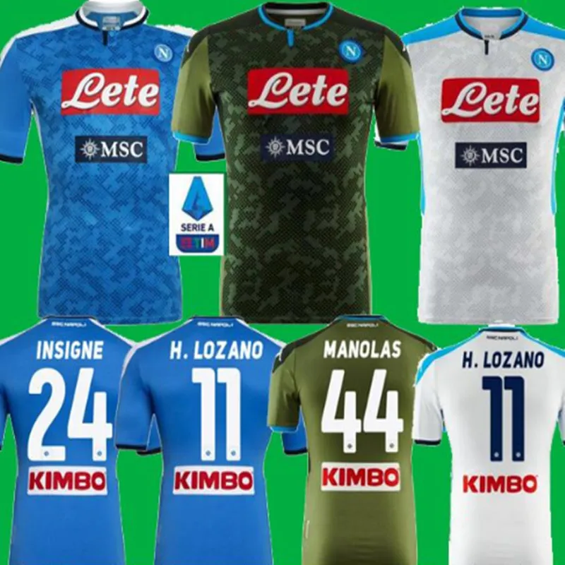 2019 LOZANO Мужская Футболка Camisa Napoli Jersey 2020 для отдыха лучшее качество HAMSIK MERTENS Home Out Third