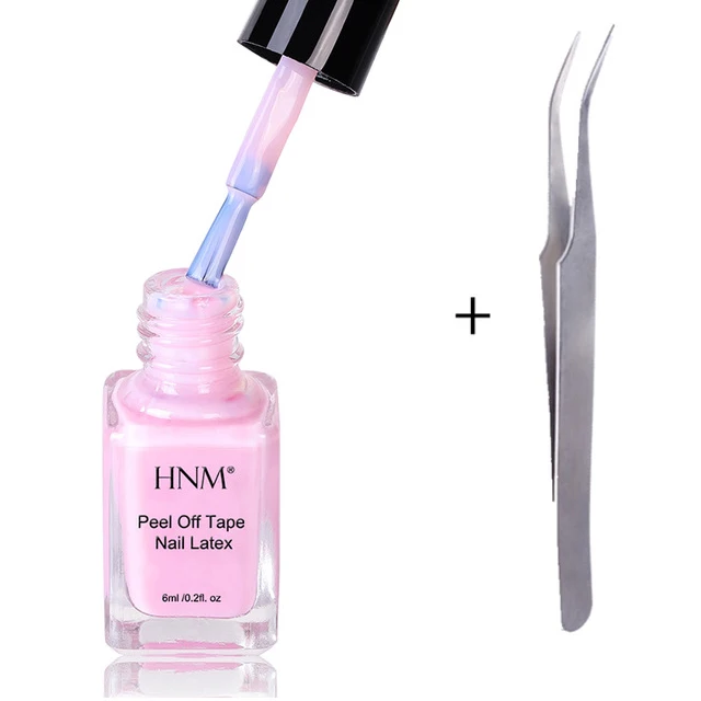 HNM белый розовый пилинг жидкий арт Латексная лента легко чистить УФ-гель для ногтей защита для кожи пальцев жидкое средство для ухода за ногтями 6 мл - Цвет: set 2