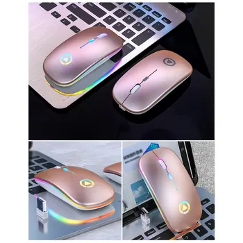 

A2 Wireless Mouse Silent Mute Rechargeable Office Wireless Mouse Ultra-thin Silent Lightt Optical Mouse with Usb Receiver