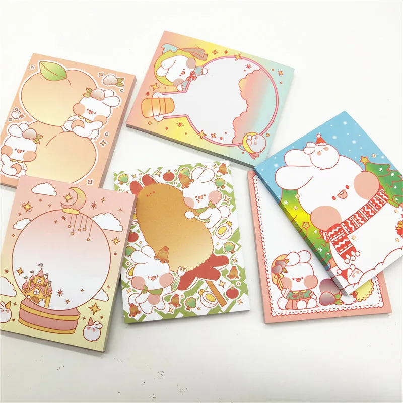 Закладки Kawaii для заметок 1 шт. милый кролик рисования портативный маленький