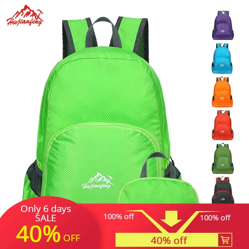 

Outdoor ultra light waterproof multiple color folding bag Travel Hiking Camping light storage folding backpack