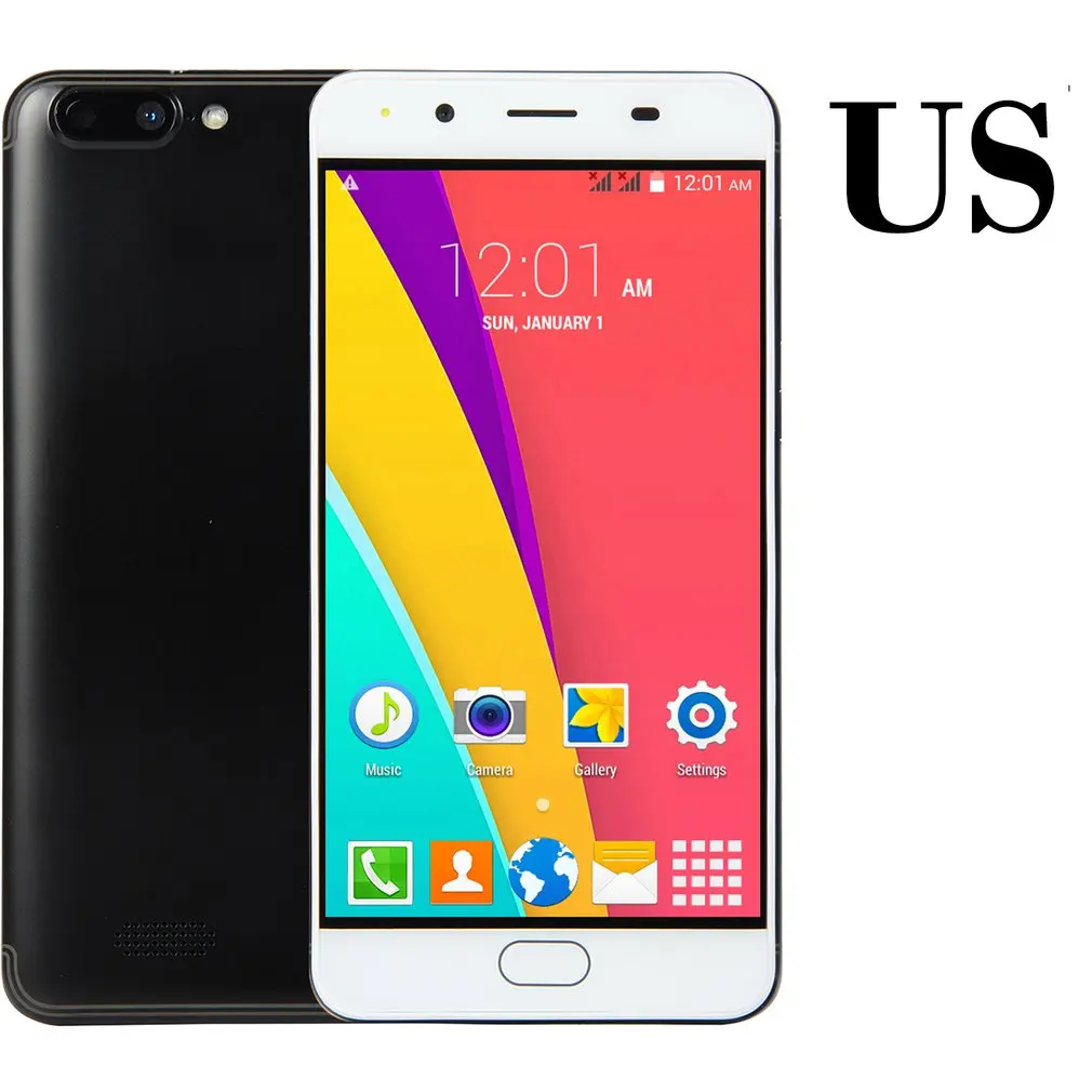 

5.0 Inch Large Screen Dual Card Dual Standby Dual Cameras Mobile Phone Fingerprint Machine Smart Phone 4GB ROM Smartphone