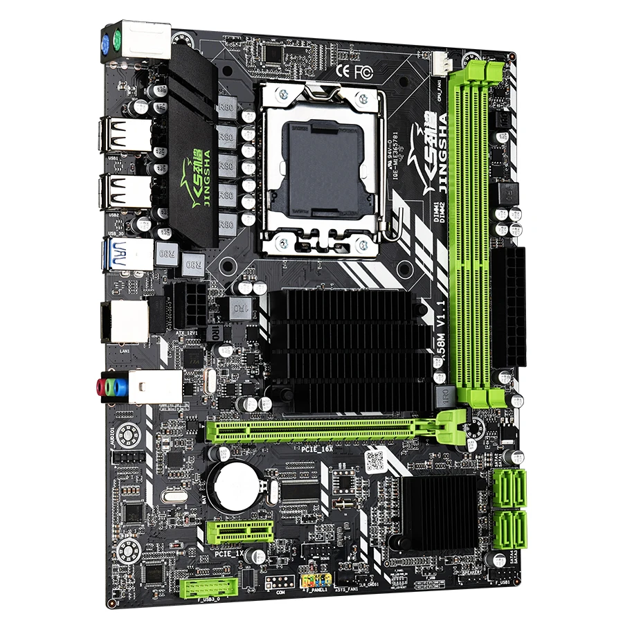X58 LGA 1366 материнская плата LGA1366 поддержка REG ECC DDR3 и xeon ...