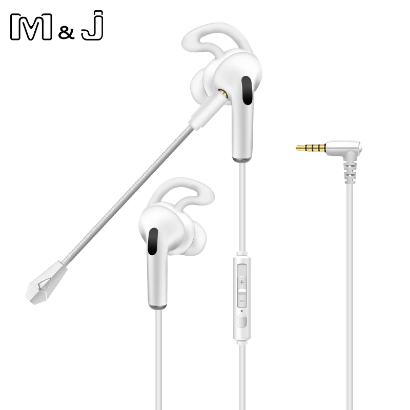 M &amp J игровой In-Ear Наушники с двойным микрофоном стерео Проводная гарнитура для PS4