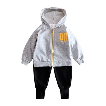 

Spring Autumn Trendy Children Clothes Suit Baby Boys Girls Letter Hoodies T Shirt Pants Kids Infant Clothing Toddler Sportswear