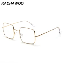 Kachawoo анти синий светильник очки Квадратные мужские Оптические очки по рецепту металлический каркас розовое золото компьютер Аксессуары для планшетов