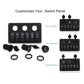 

ON-OFF Toggle Switch Panel Camper Pre-wired IP68 Waterproof Replacement