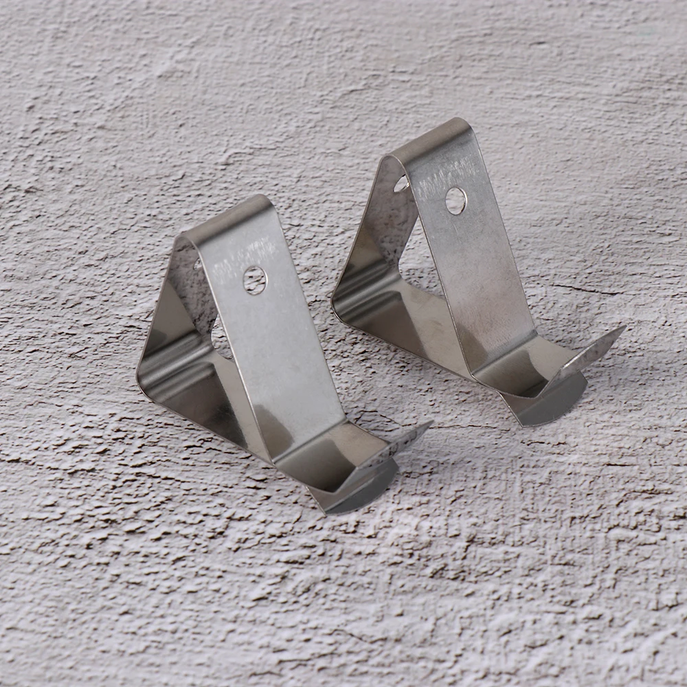 2pcs Stainless Steel Thermometer Barbeque Harmless Probe Clip Holder Coffee Cup Clip Kitchen Restaurant Nontoxic Heat-Resisting 4