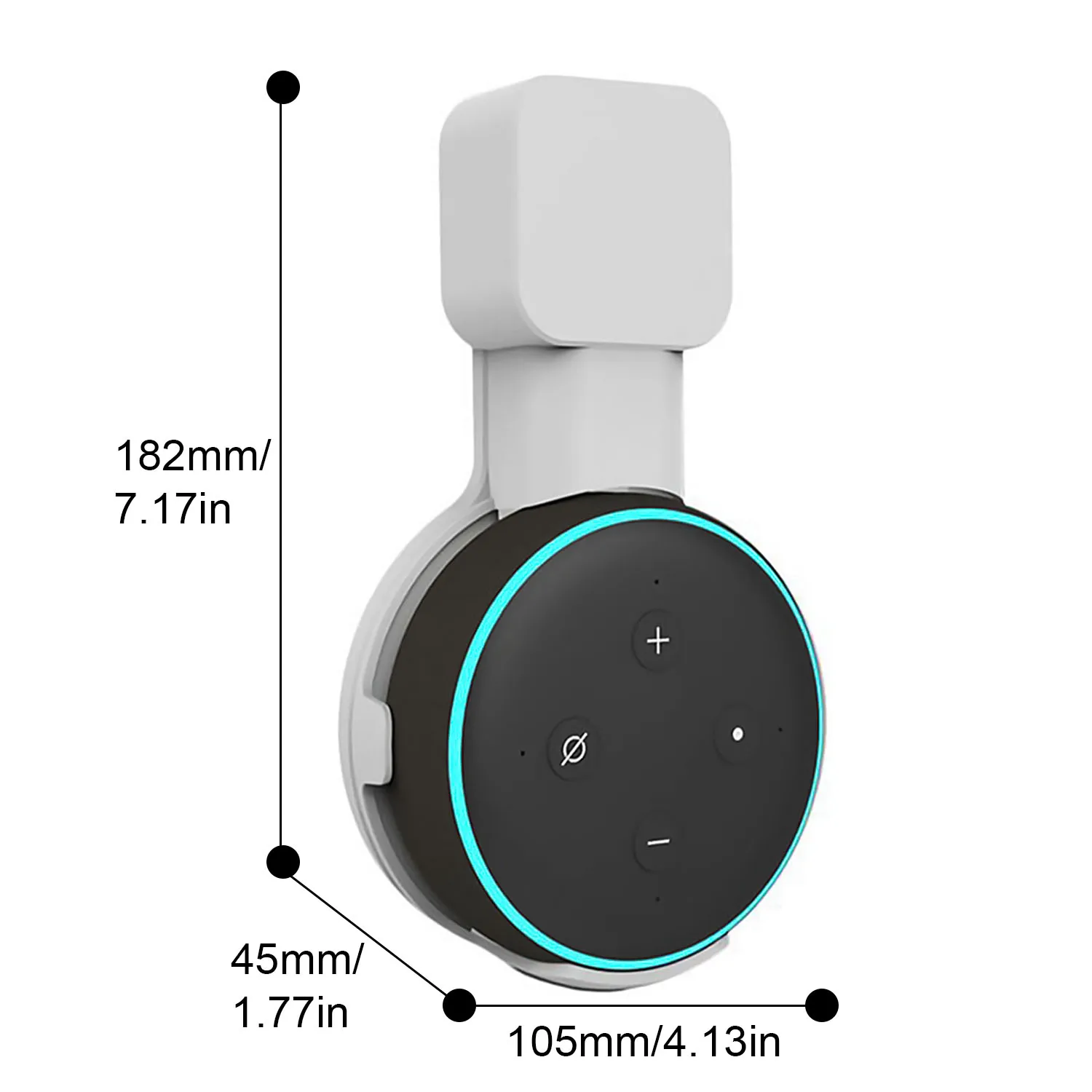 Besegad модный настенный держатель-вешалка для Amazon Echo Dot 3 Smart speaker, компактные аксессуары
