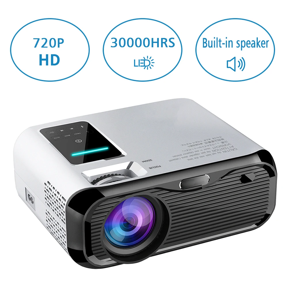 Американский стандарт белый E500 портативный lcd HD Бизнес Офис 1080P домашний мини смарт HD проектор нормальное издание