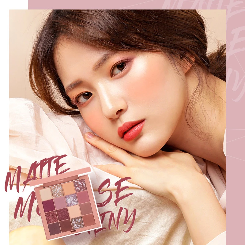 16 Color Eye Shadow Eye Shadow Tray Colorina Pro-Atist Brand Matte Eye Shadow For All Skin Type