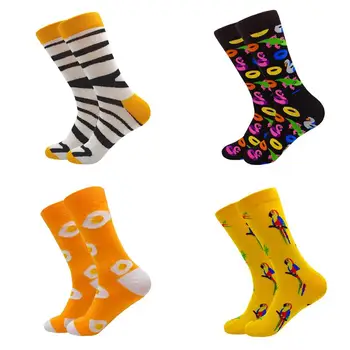 

Classic Fashion Socks Modern sewing pattern clown Socks Men Long Happy Art Creative Socks Funny Happy Sock Slippers
