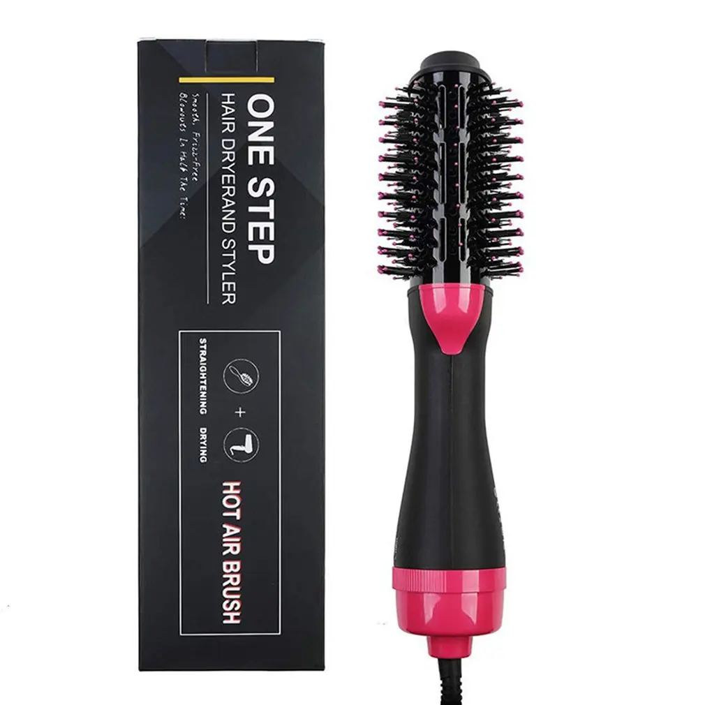 

Household Portable Hot Air Comb 2 In 1 Multi-Function Infrared Negative Ion Hair Dryer Hair Straight Hair Curly Hair Comb