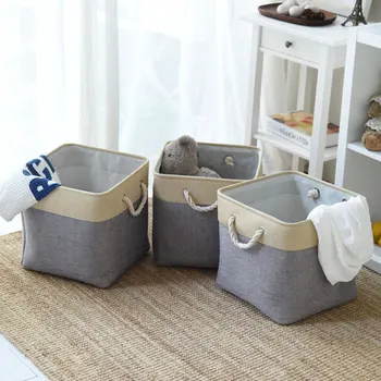 

1PC Folding Storage Basket Kid Toy Storage Box Portable Clothing Storage Case