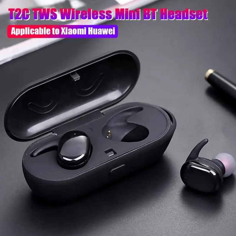 T2C TWS Беспроводные Bluetooth 5,0 наушники стерео наушники капельки наушники с микрофоном Высокая чувствительность для Xiaomi huawei Прямая
