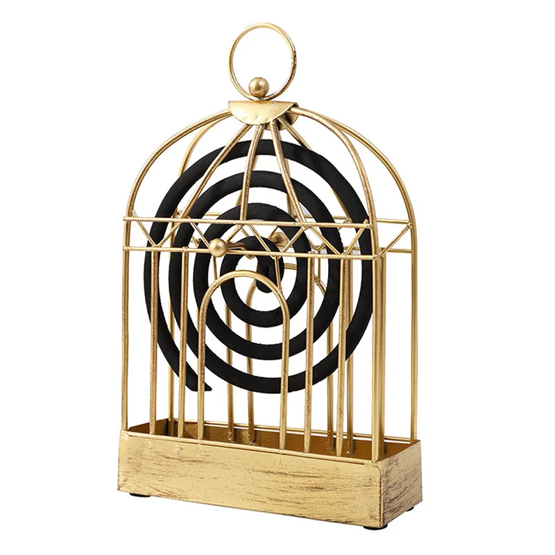 Nordic Retro Iron Insect Mosquito Coil Holder Innovative Home Incense Sandalwood Mosquito Repellent Coil Holder