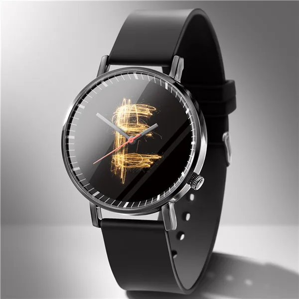 AB 26 букв DIY часы модные для мужчин и женщин часы можно логотип настроить на заказ фото наручные часы Прямая поставка кварцевые часы Мода - Цвет: 6