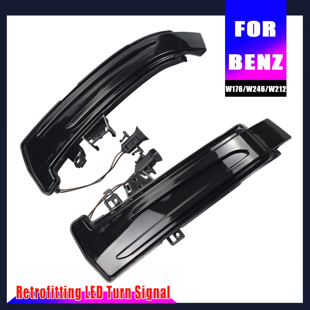 

2 pieces Side Mirror indicator dynamic blinker LED Turn Signal Light For Benz W176 W246 W204 W212 C117 X156 W221 W218