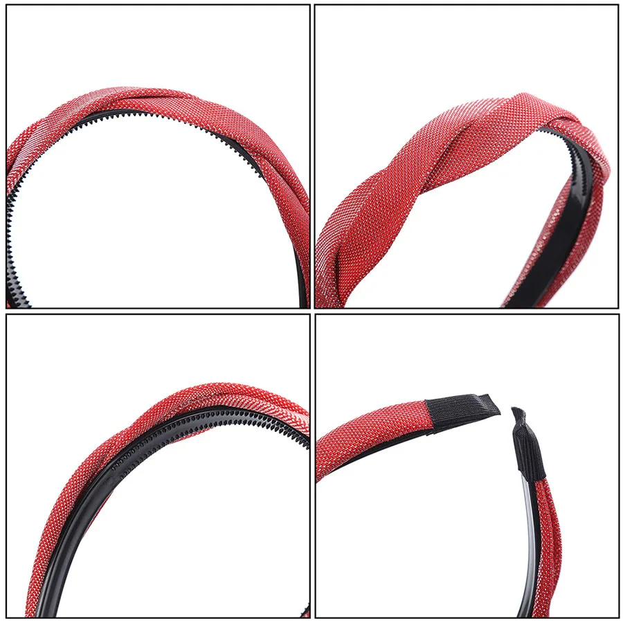 Haimeikang Twist Hairband головной убор для женщин креативный головной убор повязка крест сплошной цвет аксессуары для волос Новинка