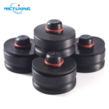 

MICTUNING 4pcs Car Chassis Parts Jack Lift Point Pads for Tesla Model 3 Auto Jack Point Pad Adapter for Battery Paint Protection
