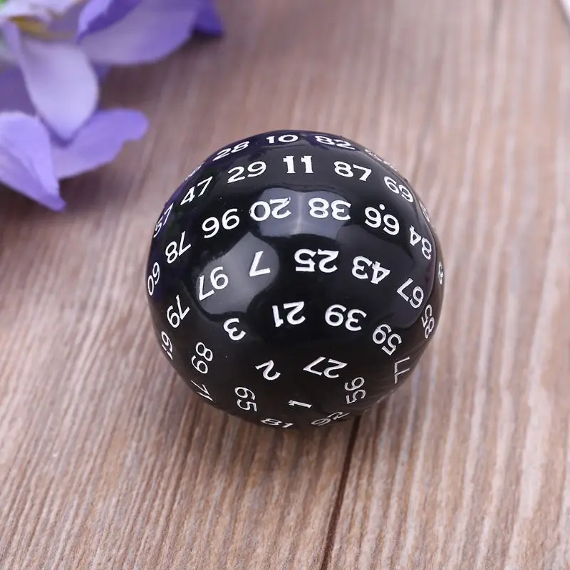 100 Sides Polyhedral Dice D100 Multi Sided Acrylic Dices for Table Board Role Playing Game Bar Pub Club Party game dice dice set acrylic dice