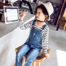 Детская одежда для девочек; ковбойские подтяжки; брюки на подтяжках для больших мальчиков; Новинка года; стильная осенняя одежда для детей