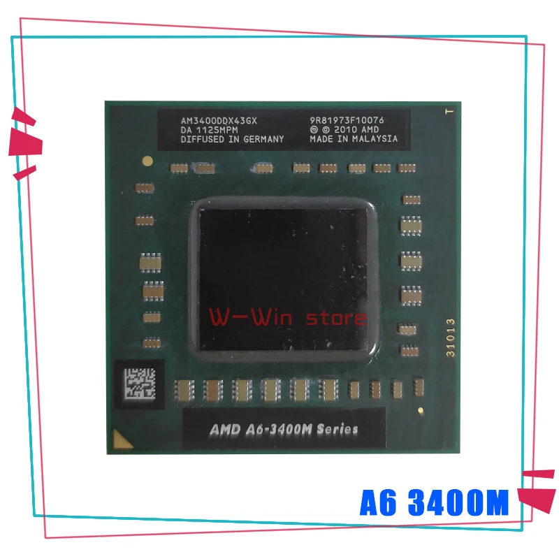 Procesador de CPU AMD A6 Series A6, 3400M, 1,4 GHz, Quad Core, Quad ...