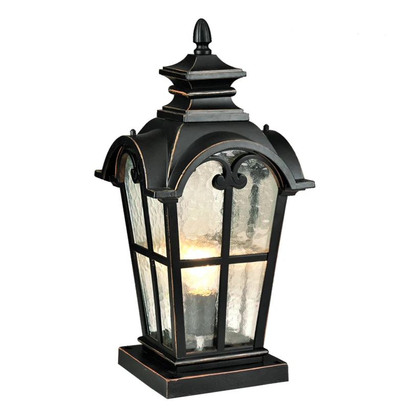 European style outdoor rainproof wall lamp garden courtyard villa terrace standing ancient Roman column head | Лампы и освещение