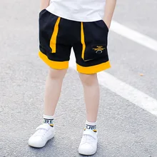 Детская одежда для мальчиков; коллекция года; летняя одежда; стиль; корейский стиль; Детские повседневные модные шорты для больших мальчиков; модные брюки в западном стиле; Fas