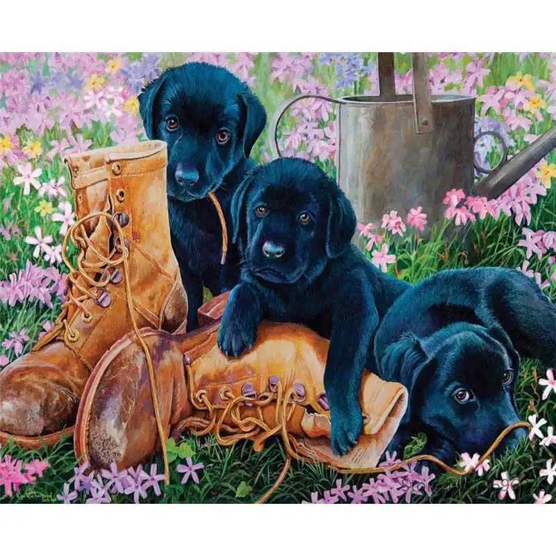 

Painting By Numbers Frameworks Coloring By Numbers Home Decor Pictures Animal Dog Decorations RSB8391