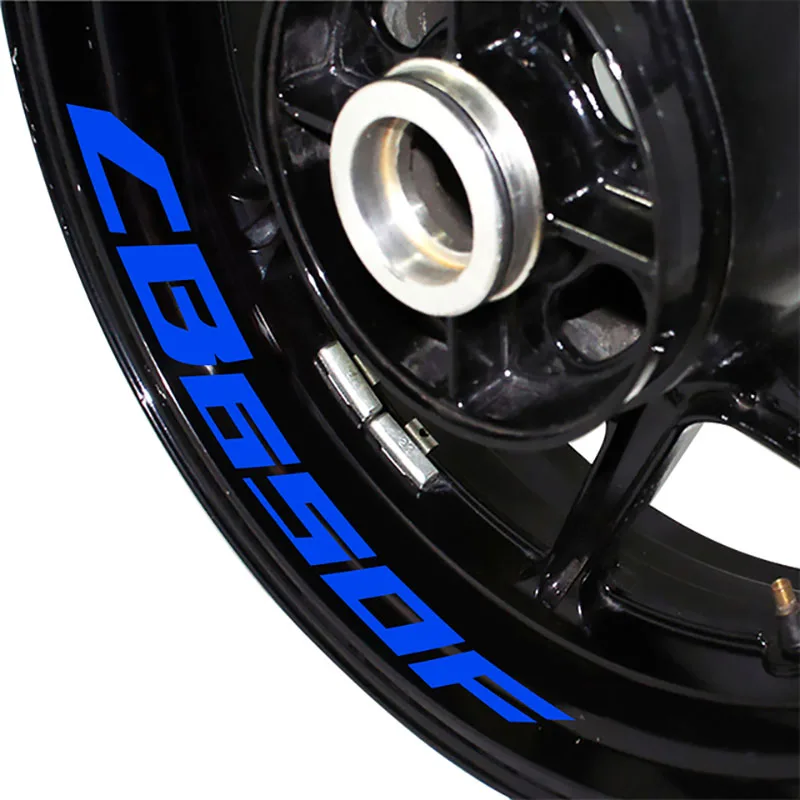 For HONDA CB650F cb650f Front/Rear Wheel Waterproof  Stickers Reflective Rim Stripe Tape Motorcycle Custom Decorative Sticker utv fender flares mud flaps set for honda talon custom