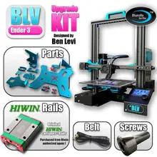 Не собрать BLV Ender 3 3d принтер обновленный комплект с воротами X винты и алюминиевые пластины, подлинный Hiwin линейный рельс опционально