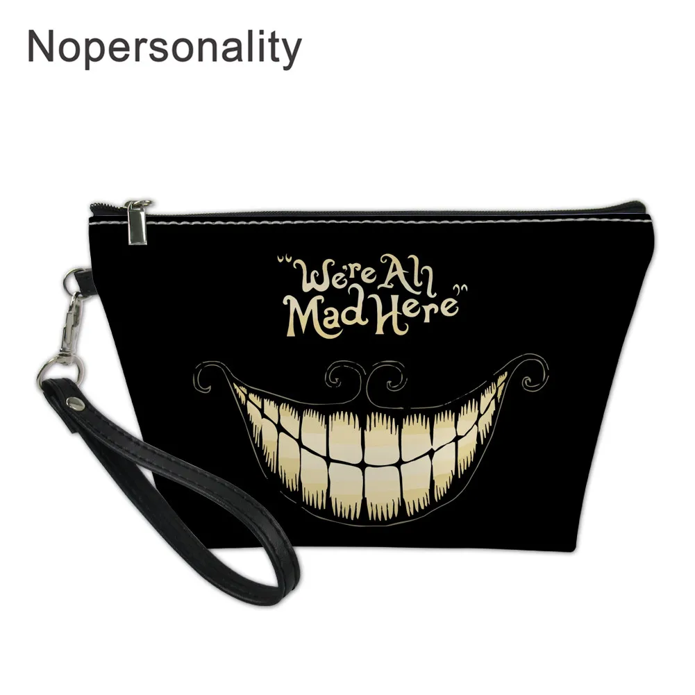 Nopersonality We Are All Mad Here женская косметичка с принтом несессер дорожный Органайзер