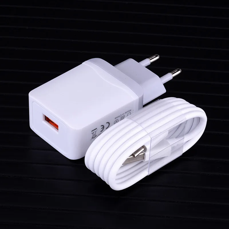 Быстрое зарядное устройство QC 2 0 адаптер для быстрой зарядки USB кабель Huawei P30 P20 P10