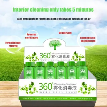 

100ml Car Air Purification Bactericide 360 Degree Atomized Machine Disinfectant Air Automobile Purification Smog Bactericid Q5F6