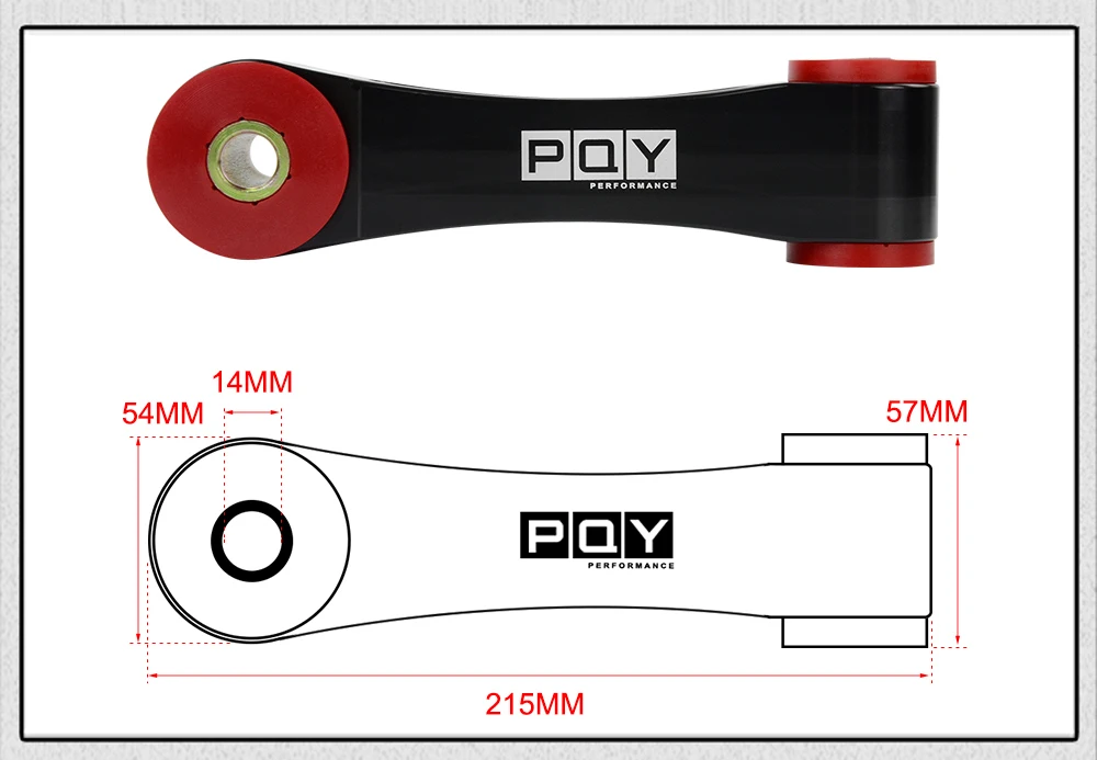 PQY-85A Alu& Poly заднее крепление двигателя для- Honda Civic 1,5 T SI type-R FC/FK8 AT/MT с логотип PQY PQY-TSB07