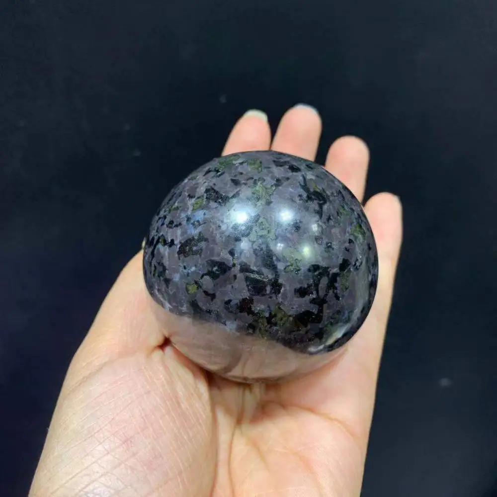 

60mm Natural Semi Precious Gabbro Stone Ball Crystal Sphere For Home Decoration