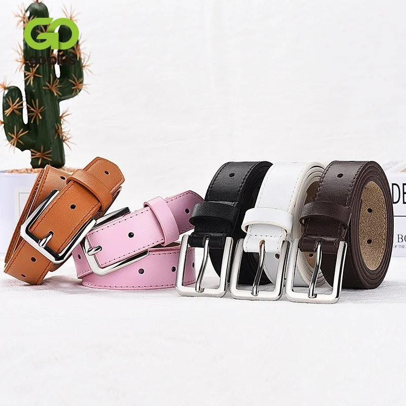 

GOPLUS NEW Women Belt New Students Hollow High Quality Belt Fashion Casual Alloy Pin Buckle Women Cowboy Pants Belt