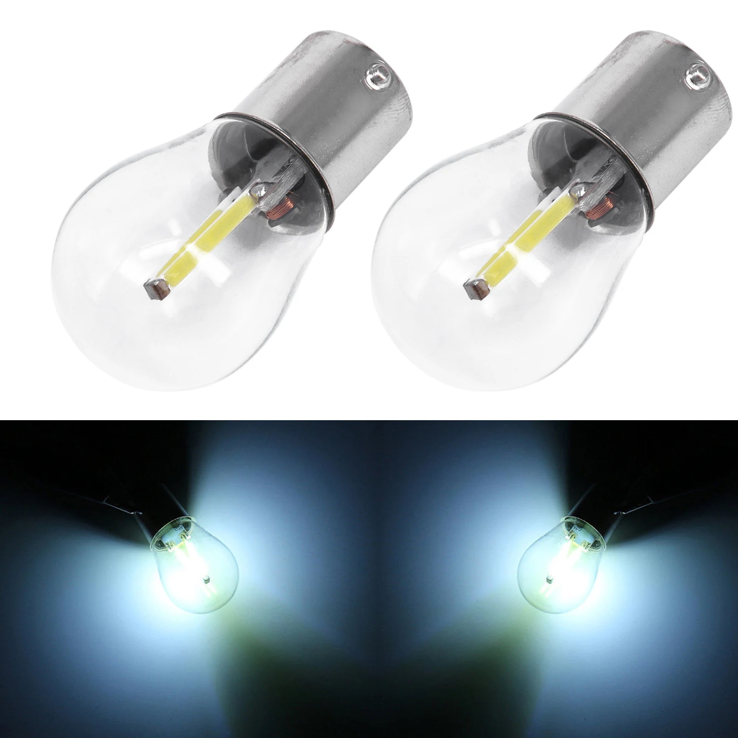 2pcs 1156 BA15S DC8-28V белый светодиодный светильник сигнала поворота лампа заднего хода DC 8-28V
